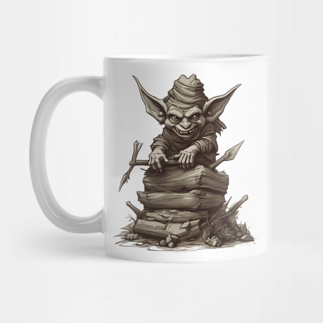 Creature Caper Goblin Stack Tee by trubble